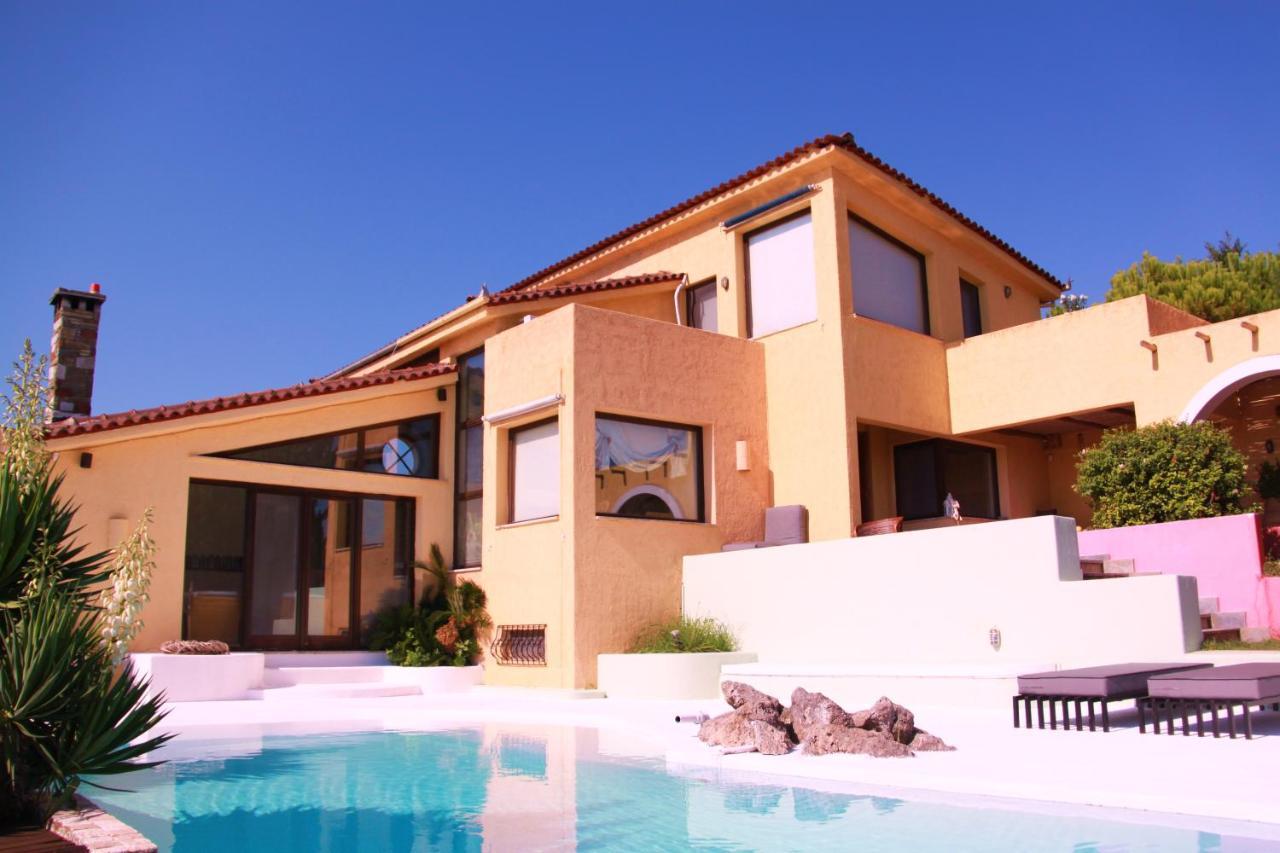 Villa Hacienda Private Pool And Jacuzzi Paralía المظهر الخارجي الصورة